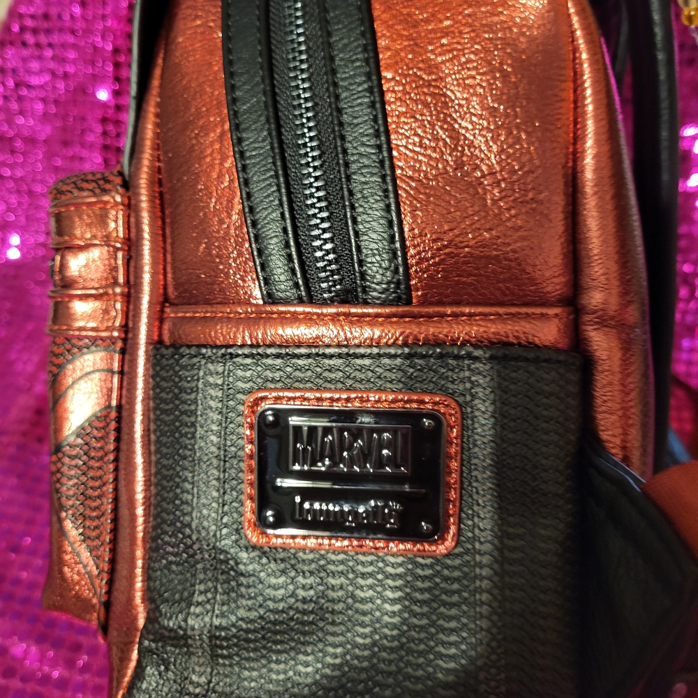 Metallic Copper Mini Backpack - Picture 2 of 3